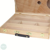 Artists Wooden Storage Box- SKETCH BOX WITH CARRY HANDLE