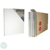 Linen Canvas - White Primed - Standard Depth - GLOBAL ART Belle Arti -  16 x 20" -DISCOUNTED PACK OF 4
