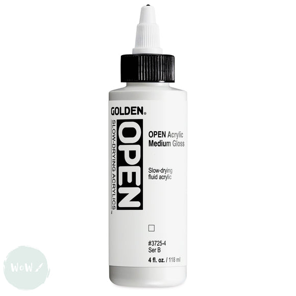Acrylic Mediums - Golden OPEN (Slow Drying) - ACRYLIC MEDIUM (GLOSS) 118ml