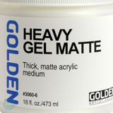 Acrylic Mediums - GOLDEN 473ml  Heavy Gel Matte