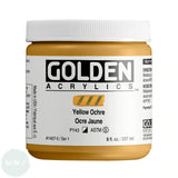ARTISTS ACRYLIC PAINT - Golden HEAVY BODY -  237ml Pot - Yellow Ochre I