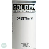 ACRYLIC MEDIUMS - Golden OPEN (Slow Drying) - THINNER - 118ml