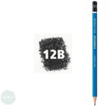 GRAPHITE PENCIL - Staedtler - LUMOGRAPH 100  - 12B