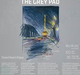 SKETCH / DRAWING PAPER PAD - Toned - Hahnemuhle - The GREY PAD - 120gsm - 14 x 14 cm