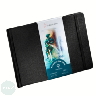 Watercolour Paper - Hardback TRAVEL JOURNAL - Hahnemuhle - 100% COTTON - 250gsm - COLD PRESSED -  A4 LANDSCAPE