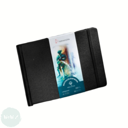 Watercolour Paper - Hardback TRAVEL JOURNAL - Hahnemuhle - 100% COTTON - 250gsm - COLD PRESSED -  A5 LANDSCAPE