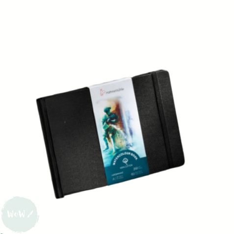 Watercolour Paper - Hardback TRAVEL JOURNAL - Hahnemuhle - 100% COTTON - 250gsm - COLD PRESSED -  A6 LANDSCAPE