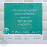 WATERCOLOUR PAPER - Pad - HAHNEMUHLE - Selection - 14 mixed weights & surfaces 270 to 640gsm - 24 x 32cm