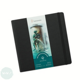 Watercolour Paper - Hardback TRAVEL JOURNAL - Hahnemuhle - 100% COTTON - 250gsm - COLD PRESSED -  195 x 195mm