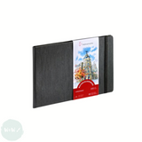 Hardback Watercolour Paper Book - TRAVEL JOURNAL - Hahnemuhle  The WATERCOLOUR BOOK – 200gsm, Fine Grain, A5 LANDSCAPE