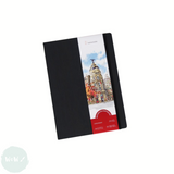 Hardback Watercolour Paper Book - TRAVEL JOURNAL - Hahnemuhle  The WATERCOLOUR BOOK – 200gsm, Fine Grain, A6 PORTRAIT