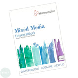 Mixed Media pad - Hahnemuhle - UNIVERSAL PAD - 310gsm - 36 x 48cm
