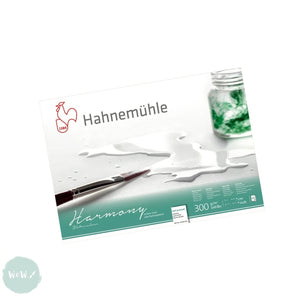 Watercolour Paper - BLOCK -  Hahnemuhle - HARMONY - 300gsm / 140lb - Hot Pressed - 12 x 16"