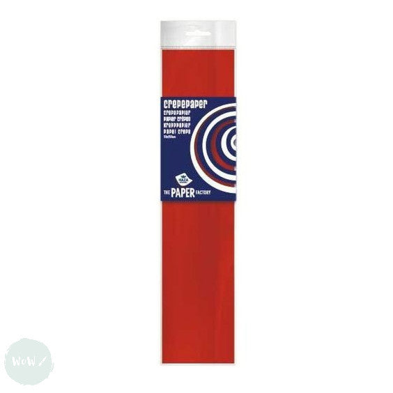 CREPE PAPER - 50 x 250cm RED