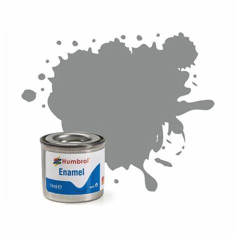 Hobby Paint -  ENAMEL Humbrol - 14ml  - SATIN - 126 US Med Grey