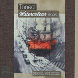 Hardback Watercolour Paper Book - TRAVEL JOURNAL - Hahnemuhle  - TONED 200gsm WATERCOLOUR – BEIGE Book – 14 x 14cm