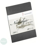 Hardback sketchbook - Square bound - Hahnemuhle NOSTALGIE Book - 190gsm A4 PORTRAIT