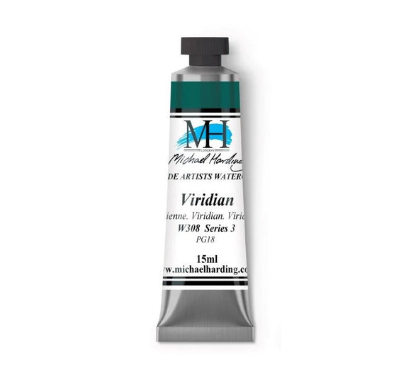 ARTISTS WATERCOLOUR TUBE- 15ml - MICHAEL HARDING - 	Viridian