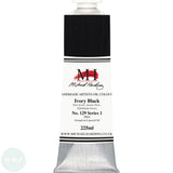 ARTISTS OIL PAINT - 225ml TUBE - Michael Harding - Ivory Black