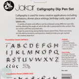 Dip Pen Calligraphy Pen Set - JAKAR 8401 - TWO HANDLES, SIX NIBS & INK