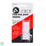 Craft Knife - JAKAR 7344-B SPARE BLADES to suit Jakar 7333, 7338, 7376 & 7378 - PACK of 5