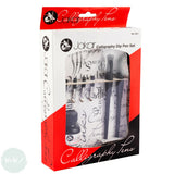 Dip Pen Calligraphy Pen Set - JAKAR 8401 - TWO HANDLES, SIX NIBS & INK