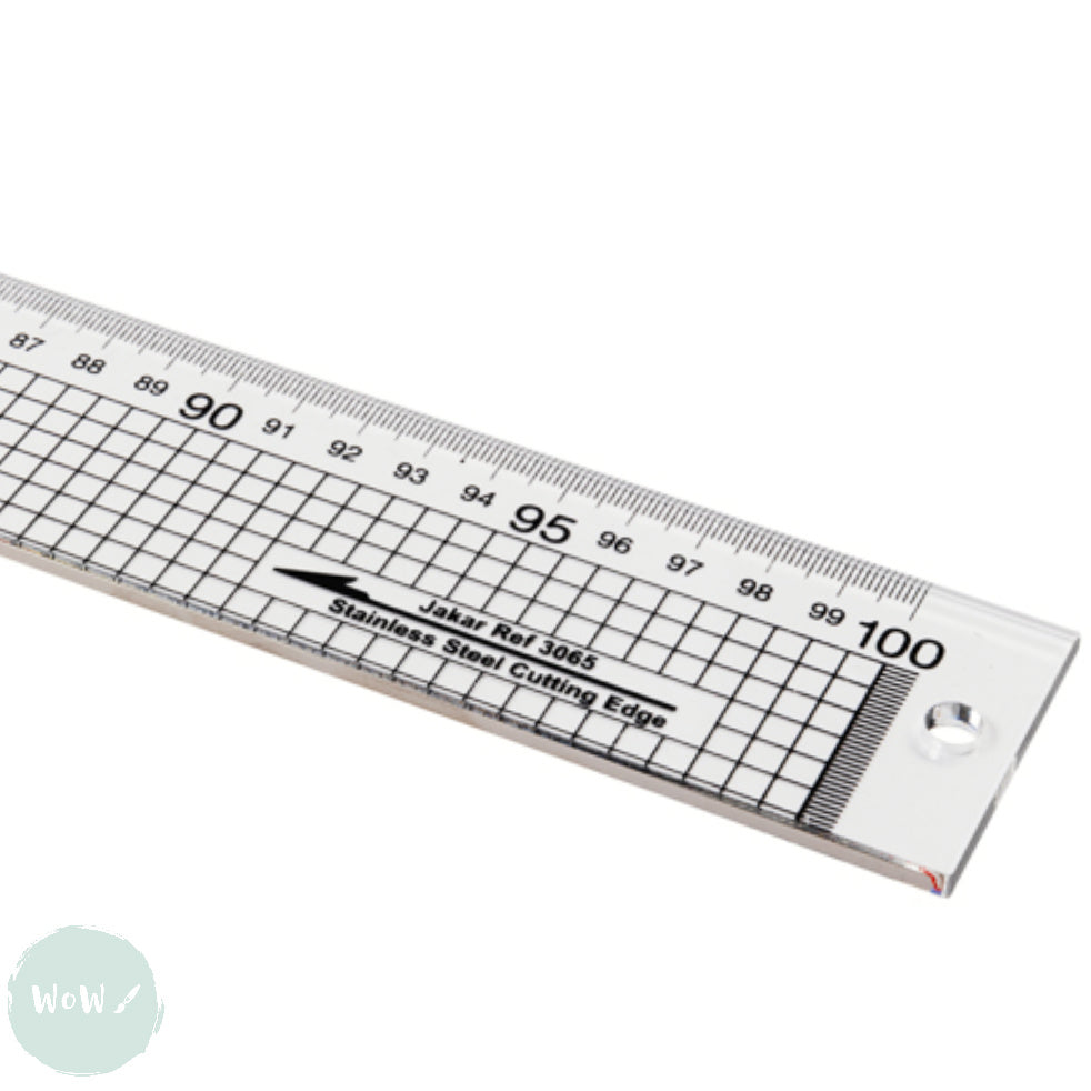 Rules/Rulers – MEASURING & CUTTING - Clear Acrylic with metal cutting ...