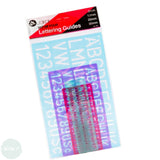 DRAWING ACCESSORY- Lettering Stencil- JAKAR Pack of Four- 5mm, 10mm, 20mm & 30mm