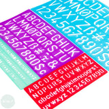DRAWING ACCESSORY- Lettering Stencil- JAKAR Pack of Four- 5mm, 10mm, 20mm & 30mm