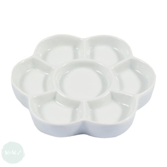 Ceramic Palette- 7 WELL - Porcelain - 6