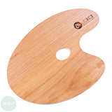 Wooden palette- OVAL - 350 x 240mm