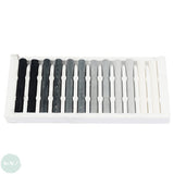 Compressed Charcoal Sketching Sticks box of 12- Grey Shades, by Jakar