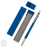 MECHANICAL CLUTCH PENCIL - Jakar - 2mm – HOLDER & LEADS - 12 x HB & Eraser