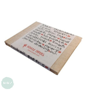 Hardback Watercolour Paper Book - SQUARE BOUND - Khadi 100% cotton handmade Artists’ paper – 210gsm, SMOOTH, 21 x 25 cm