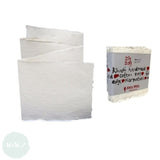 CONCERTINA PAPER - ZIG-ZAG CARDS - 5 Pack - KHADI 210gsm – 150 x 150 mm