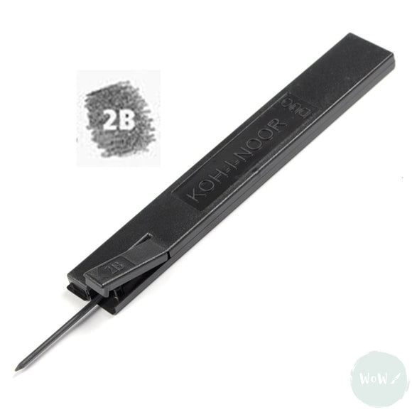 MECHANICAL CLUTCH PENCIL – 2mm – LEADS Koh-i-noor- Pack of 2 – 2B