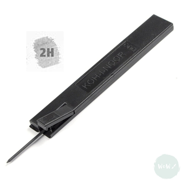MECHANICAL CLUTCH PENCIL – 2mm – LEADS Koh-i-noor- Pack of 2 – 2H