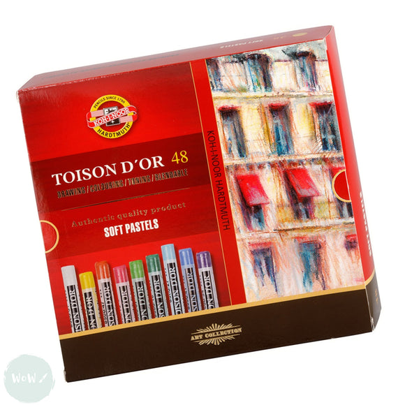 Soft Pastels Sets - Koh-i-Noor Toison D'or ROUND - 48 Assorted