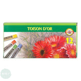 Soft Pastels Sets - Koh-i-Noor Toison D'or ROUND - 12 Assorted