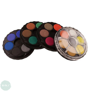 Watercolour Paint Sets - Koh-i-noor Watercolour Round Compact 24 colours