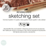 Sketching Set - LYRA Rembrandt - 10 piece Tin