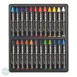 Oil Pastel Set - Lyra AQUACOLOR Water-soluble Wax Crayons Tin of 24