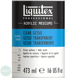 SURFACE PREPARATION – Gesso Primer – LIQUITEX Professional  - CLEAR - 473ml