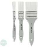 BRUSH SET - Acrylic - LIQUITEX Basics - SYNTHETIC SPALTER BRUSHES - 3 Assorted Pack