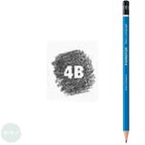 GRAPHITE PENCIL - Staedtler - LUMOGRAPH 100  - 4B
