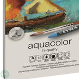 Oil Pastel Set - Lyra AQUACOLOR Water-soluble Wax Crayons Tin of 12