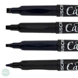 CALLIGRAPHY FIBRE TIP - Manuscript - CALLICREATIVE - Italic - BLACK - 4 Widths