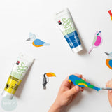 PAINT SET - Water-based - ALKYD - Marabu GREEN - BASIC - 5 x 100ml tubes