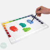 Plastic Palette-  Masterson AQUA PRO - Watercolour Palette with lid