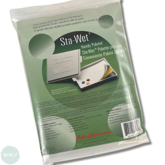 ACRYLIC STAY WET PALETTE - Masterson STA-WET - Handy Palette - 8.5 x 7